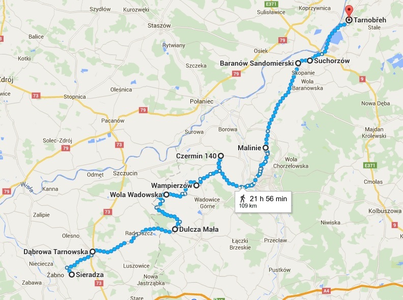 Mapka, část čtvrtá - ze Širadze do Tarnobřehu